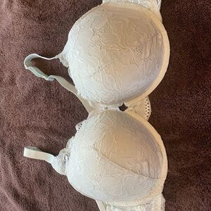 Elegant White Mesh Bra